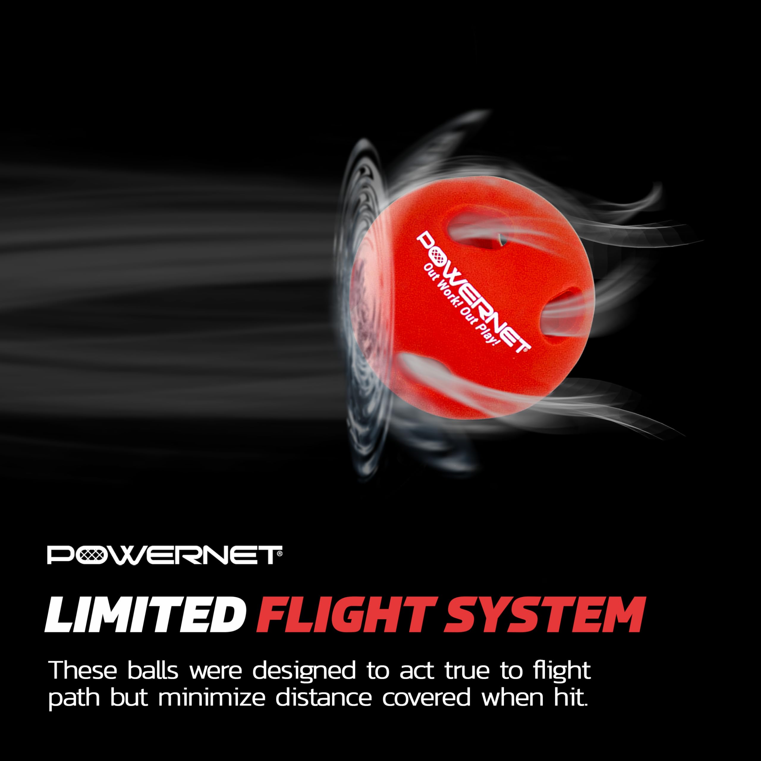 PowerNet Softball Training Equipment - Weighted & Flexi Balls for Batting Practice