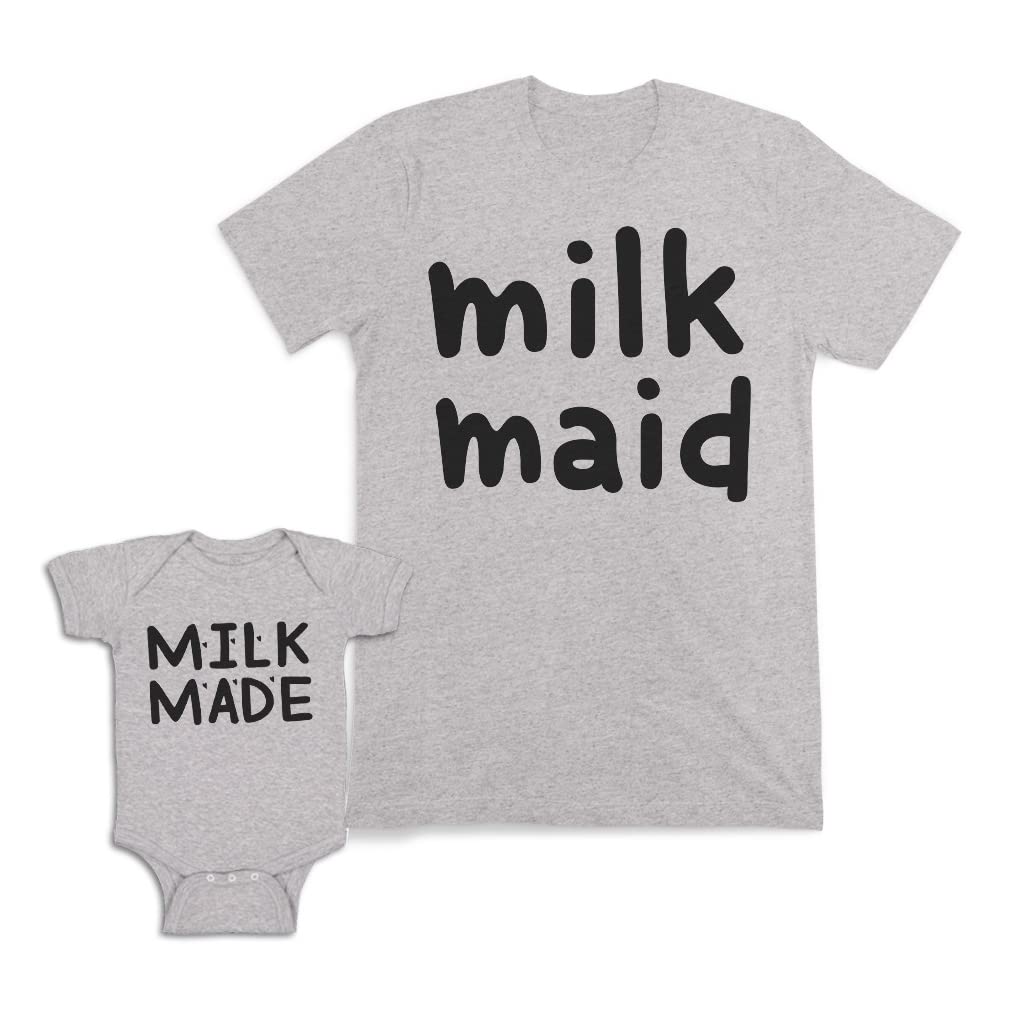 Mother and Baby Matching Outfits - Cute Milkmaid Style Cotton Outfits for Mom and Infant | Perfect for Mother's Day, Family Photos & Special Occasions