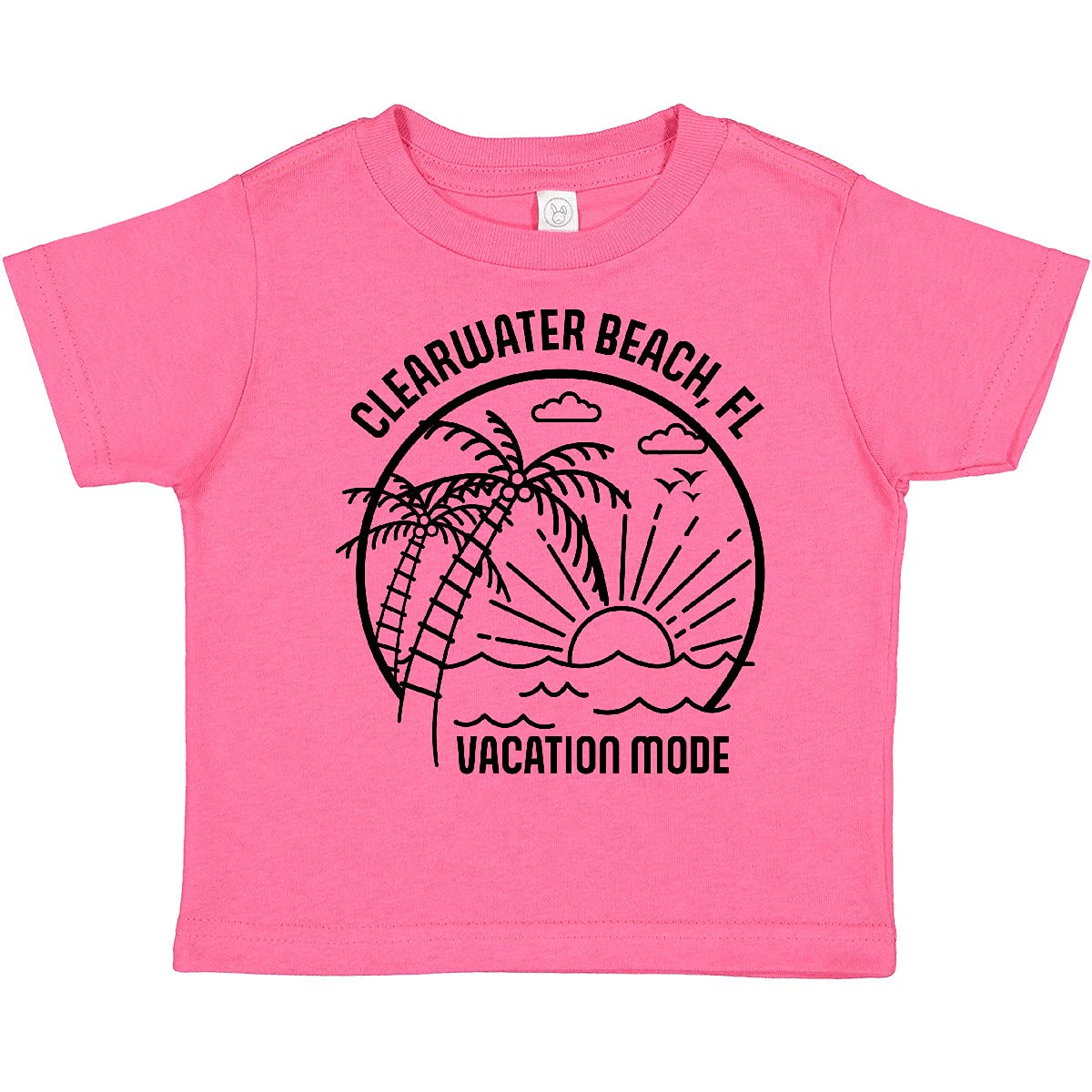 Inktastic Summer Vacation Mode Clearwater Beach Florida Toddler T-Shirt - Cute Graphic Tee for Kids, Beach Outfit, Florida Souvenir Gift