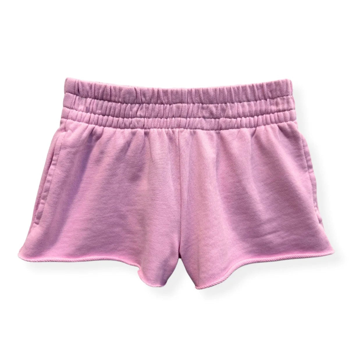 Katie J Baby Pink Tristan Shorts for Girls - Soft Cotton High Waist Shorts with Stretch, Comfortable Summer Casual Wear for Toddler and Kids - Perfect for Playdates, Beach Outings, and Everyday Fashion