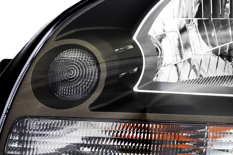2005-2008 Hyundai Tucson Replacement Headlight Assembly Set - Halogen Headlamp Pair for Driver & Passenger Side | Perfect for Night Driving & Foggy Conditions