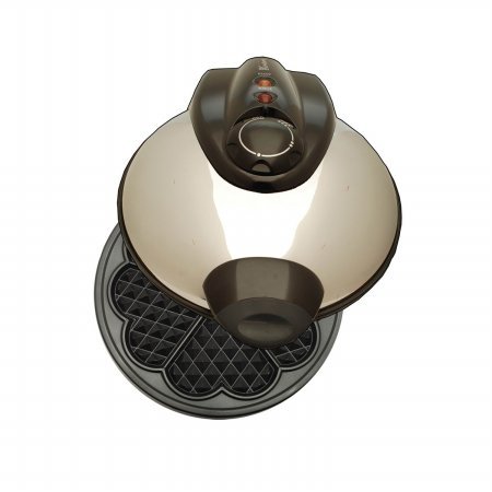 Eco-Friendly Heart Shaped 8 Inch Waffle Maker - Non-Stick Surface, Perfect for Valentine's Day Breakfast, Romantic Dates & Family Brunch