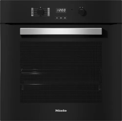 Miele 60cm Built-In Oven H2457B Obsidian Black - Premium Stainless Steel Electric Oven for Modern Kitchens, Baking & Roasting