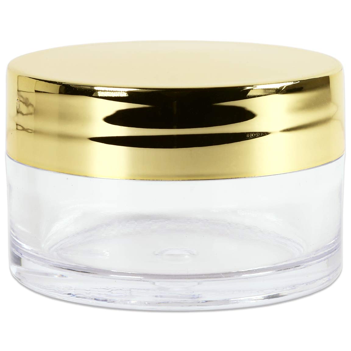 Beauticom 20g/20ml Clear Acrylic Round Jars with Lids - 936 Pieces (Jars + Lids) - Gold - Perfect for Lip Balm, Cream, Makeup, Cosmetics, Samples & Ointments - Ideal for DIY Beauty Products, Travel Containers & Small Batch Packaging