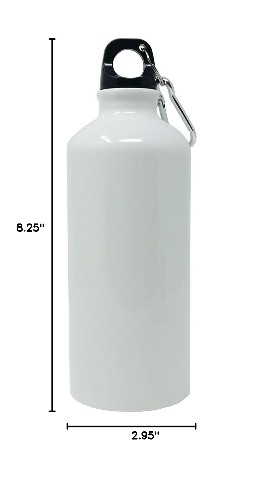 #1 Dad & Mom 20-Oz 600ML White Aluminum Water Bottle Set - Custom Gifts for New Parents - Perfect for Baby Showers, Father's Day & Mother's Day Gifts