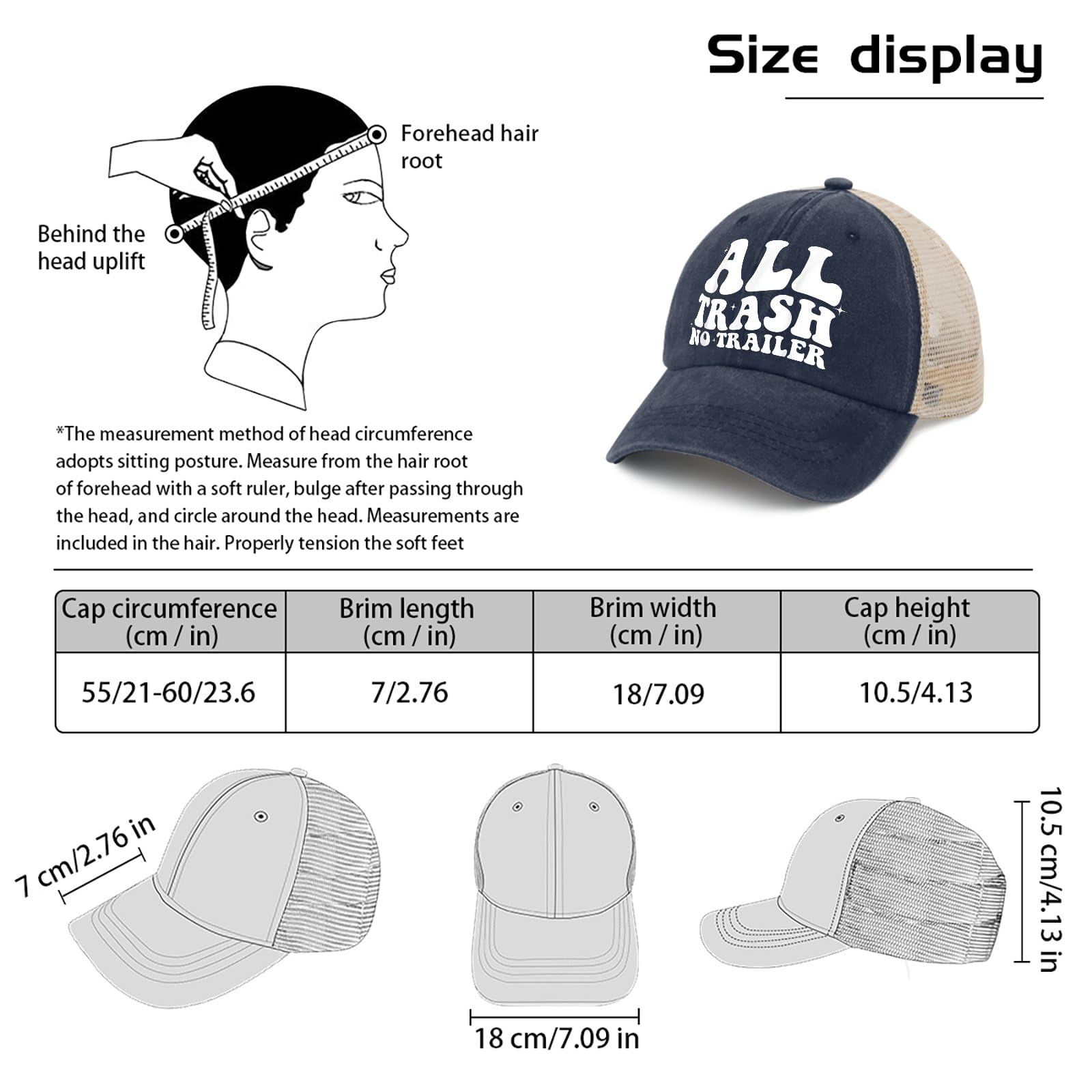 All Black Trucker Hat for Women & Men - Stylish Cowboy & Golf Cap - Perfect for Outdoor Activities, Sports, and Casual Wear