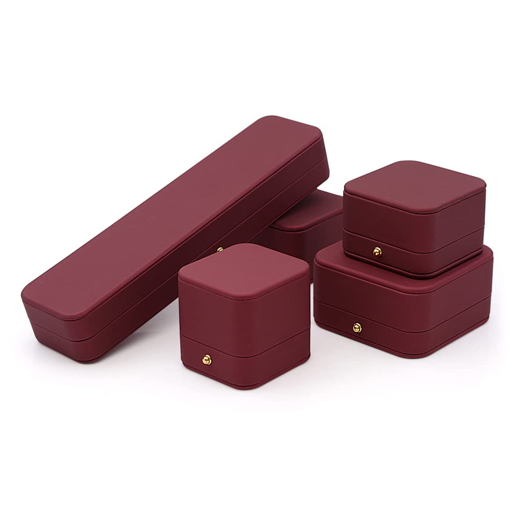 Premium Leather Jewelry Box with Velvet Interior - Long Chain Bracelet, Necklace & Watch Storage Case - Elegant Gift for Wedding, Engagement, Proposal, Birthday & Anniversary - Perfect for Jewelry Display & Luxury Gift Giving