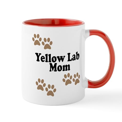 White/Red Inside - Yellow Lab Mom Mug