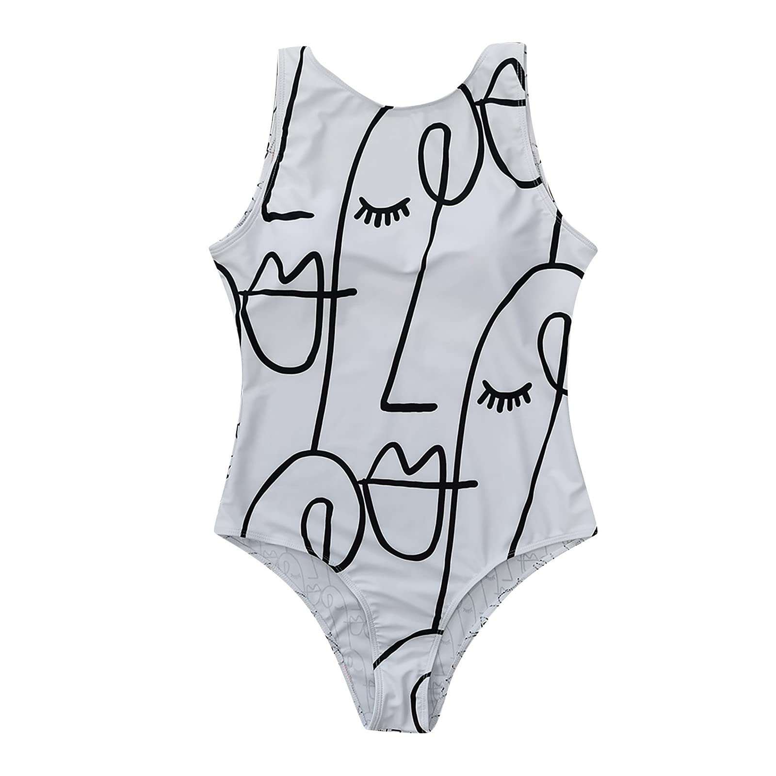 Sexy One Piece Swimsuits for Women - Fashionable Sleeveless Printed Thong Bikini Swimsuit | Perfect for Beach Vacations, Pool Parties & Summer Getaways