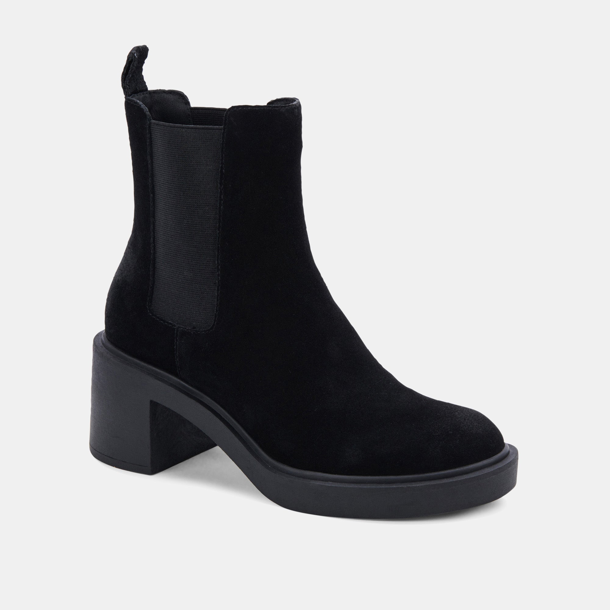 GUNNER BOOTIES BLACK SUEDE - Women's Fashion Ankle Boots for Fall & Winter | Comfortable & Stylish Suede Shoes for Casual Outings, Work, and Date Nights