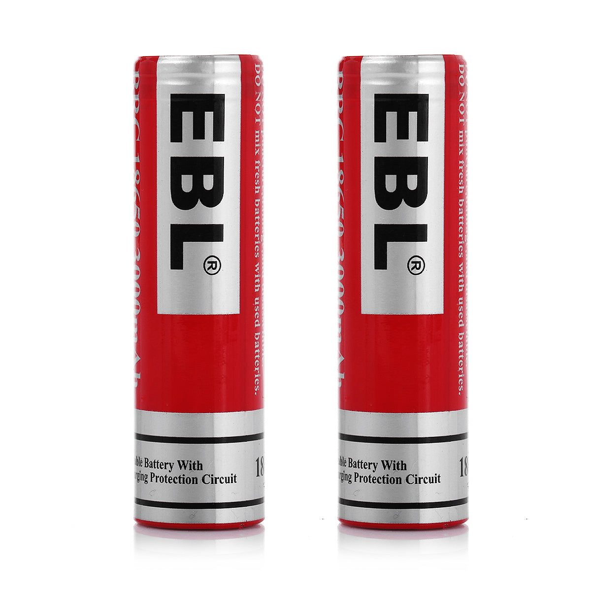 EBL 18650 3.7V 3000mAh Rechargeable Lithium Battery - Flat Top for Flashlights, Vape Mods & Power Tools | High Capacity Long Lasting Performance