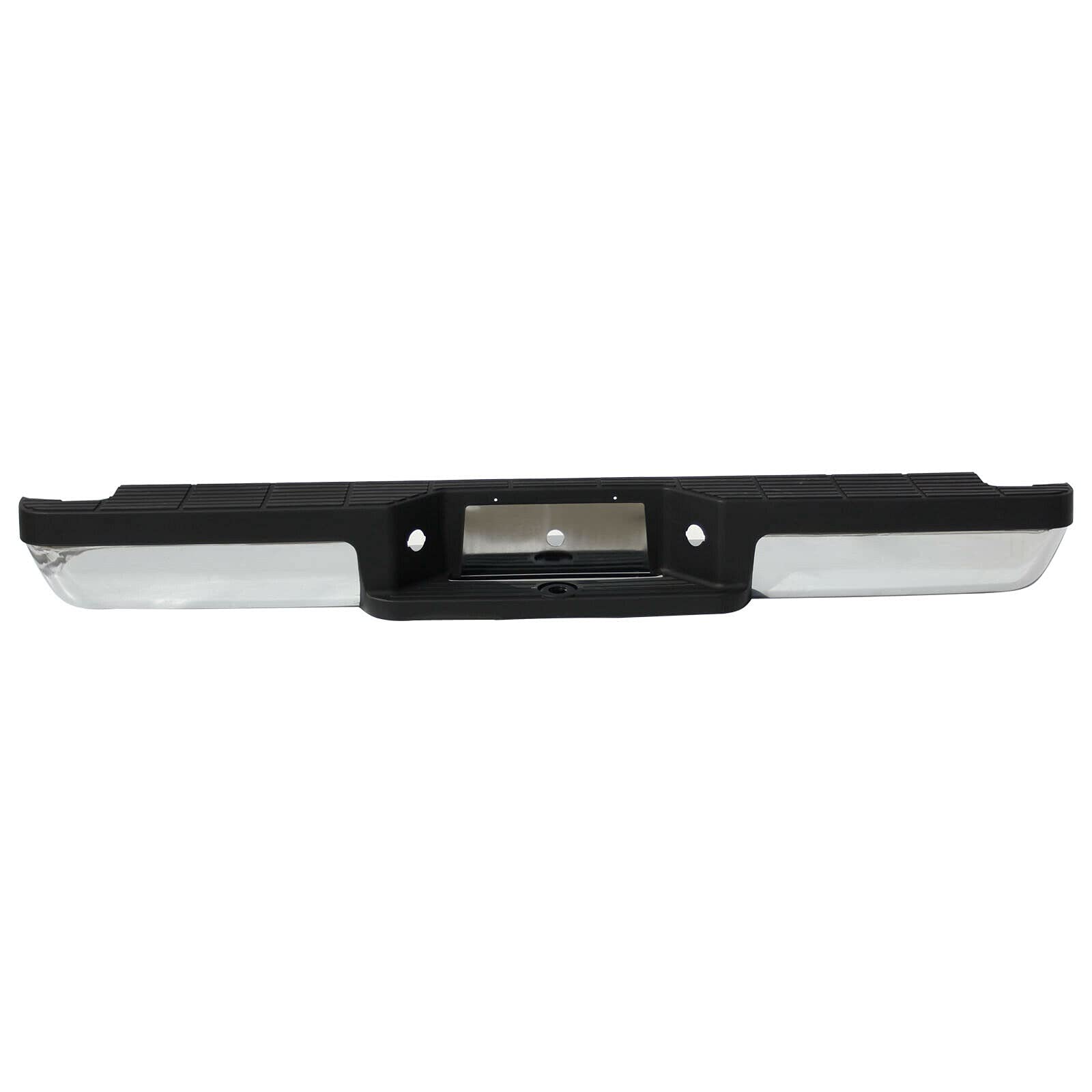 Chrome Rear Step Bumper for 1993-2011 Ford Ranger Fleetside Pickup Truck - Heavy Duty Replacement Part for Off-Roading & Towing