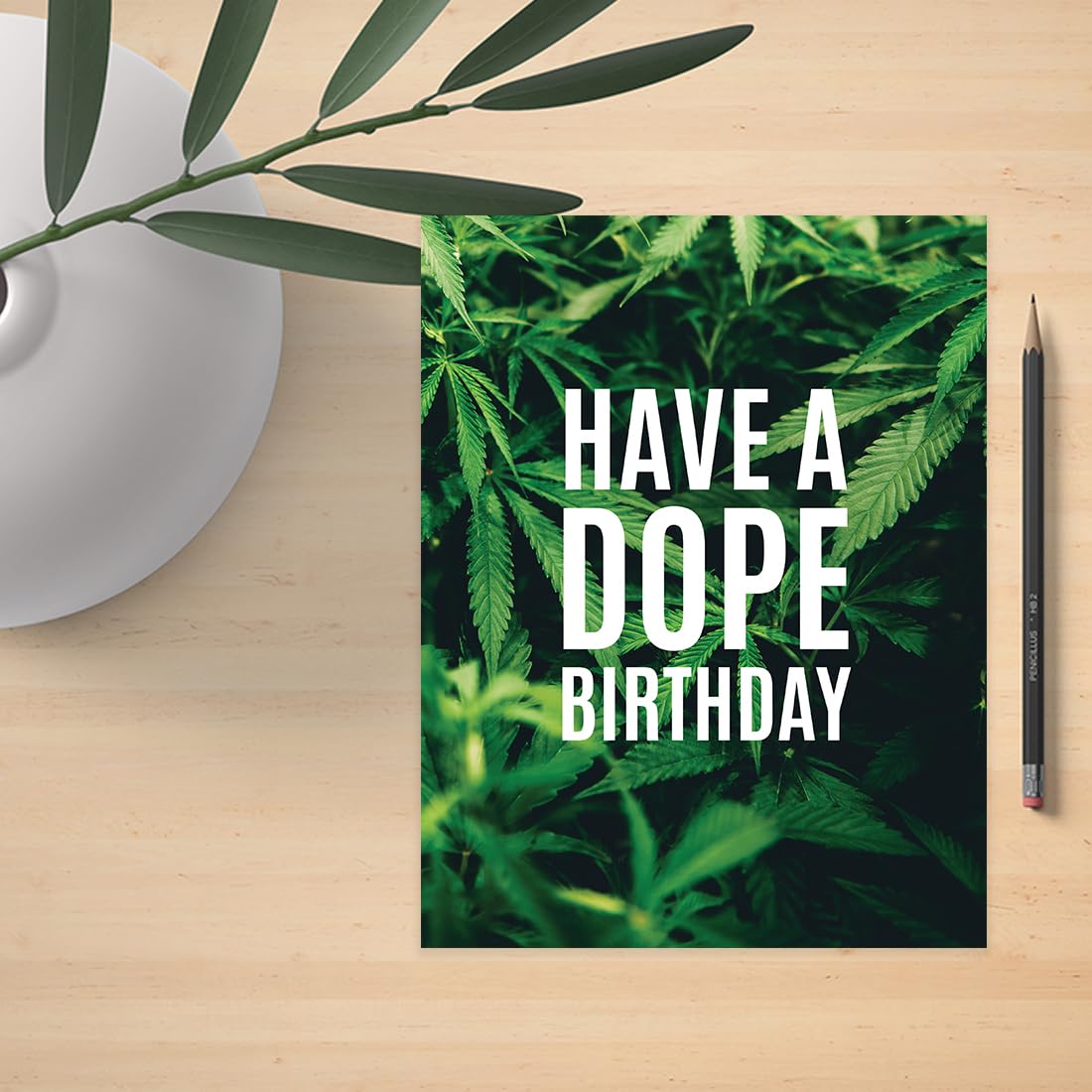 Funny Jumbo Birthday Card with Envelope - 8.5x11 Inch Oversized Greeting Card for Hilarious Celebrations | Perfect for Friends, Family & Coworkers | Andaz Press Dope Birthday Card for Parties & Special Occasions