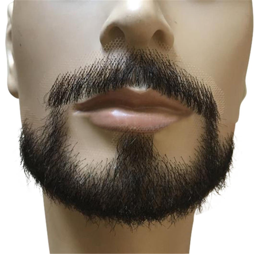 Remeehi Self-Adhesive Human Hair Beard & Mustache Costume Accessory #74 - Perfect for Cosplay, Halloween, Theater & Makeup Transformations