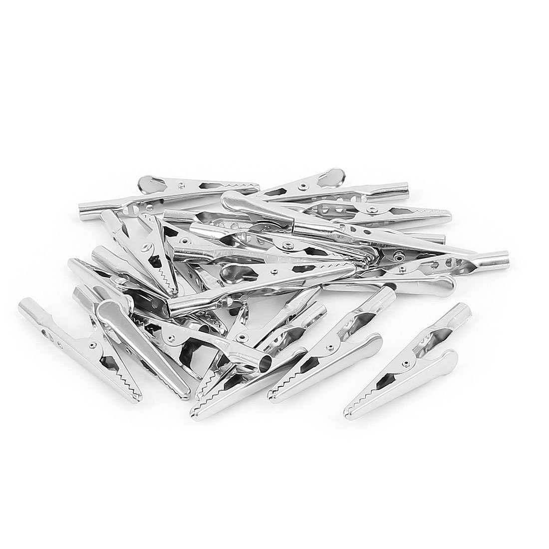 50mm Metal Insulated Alligator Clip Testers - 21Pcs Electrical Voltage Test Clamps for Automotive, Home Wiring & Electronics Repair
