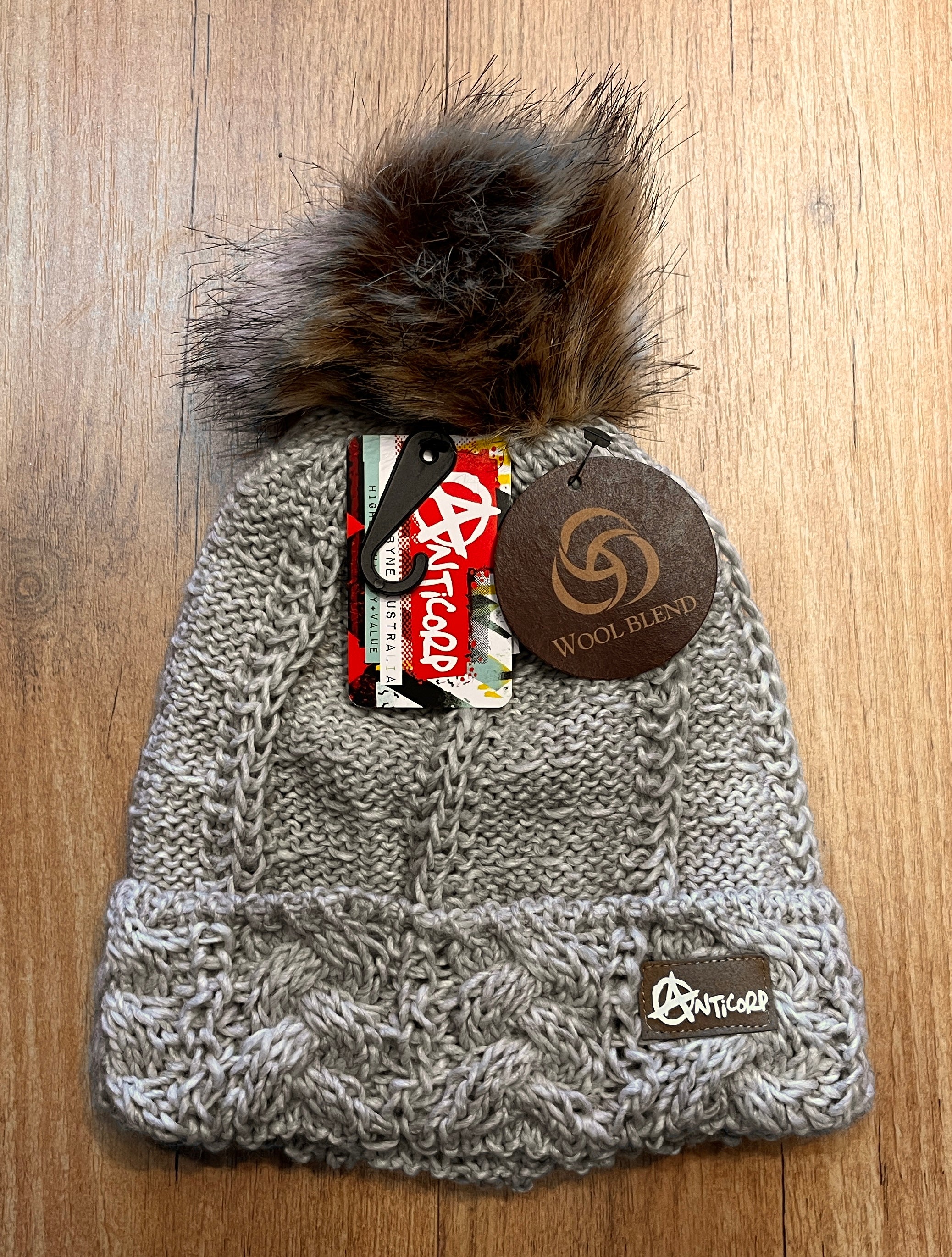 Anticorp Pleat Beanie - Stylish Winter Knit Hat for Men & Women - Perfect for Skiing, Snowboarding & Cold Weather Activities