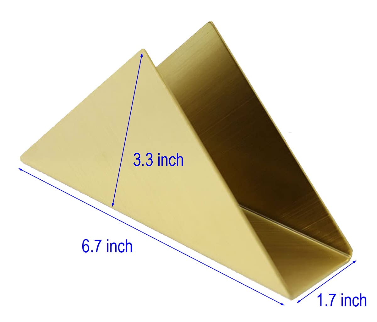 Gold Stainless Steel Napkin Holder & Dispenser for Kitchen & Restaurant - Elegant Cocktail Paper Napkin Organizer for Dining Table, Bar Counter & Party Serving