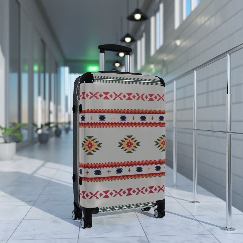 Gray Sahara Cabin Suitcase - Lightweight Carry On Luggage with Spinner Wheels for Air Travel & Weekend Getaways