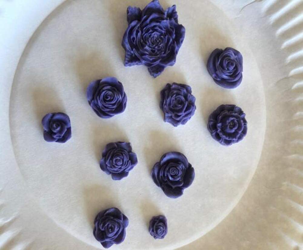21-Cavity Silicone Rose Flower Fondant Mold - Cake Cupcake Decorating Tool for Chocolate, Candy Making, Pastry & Candle DIY - Perfect for Wedding, Birthday & Party Dessert Decorations