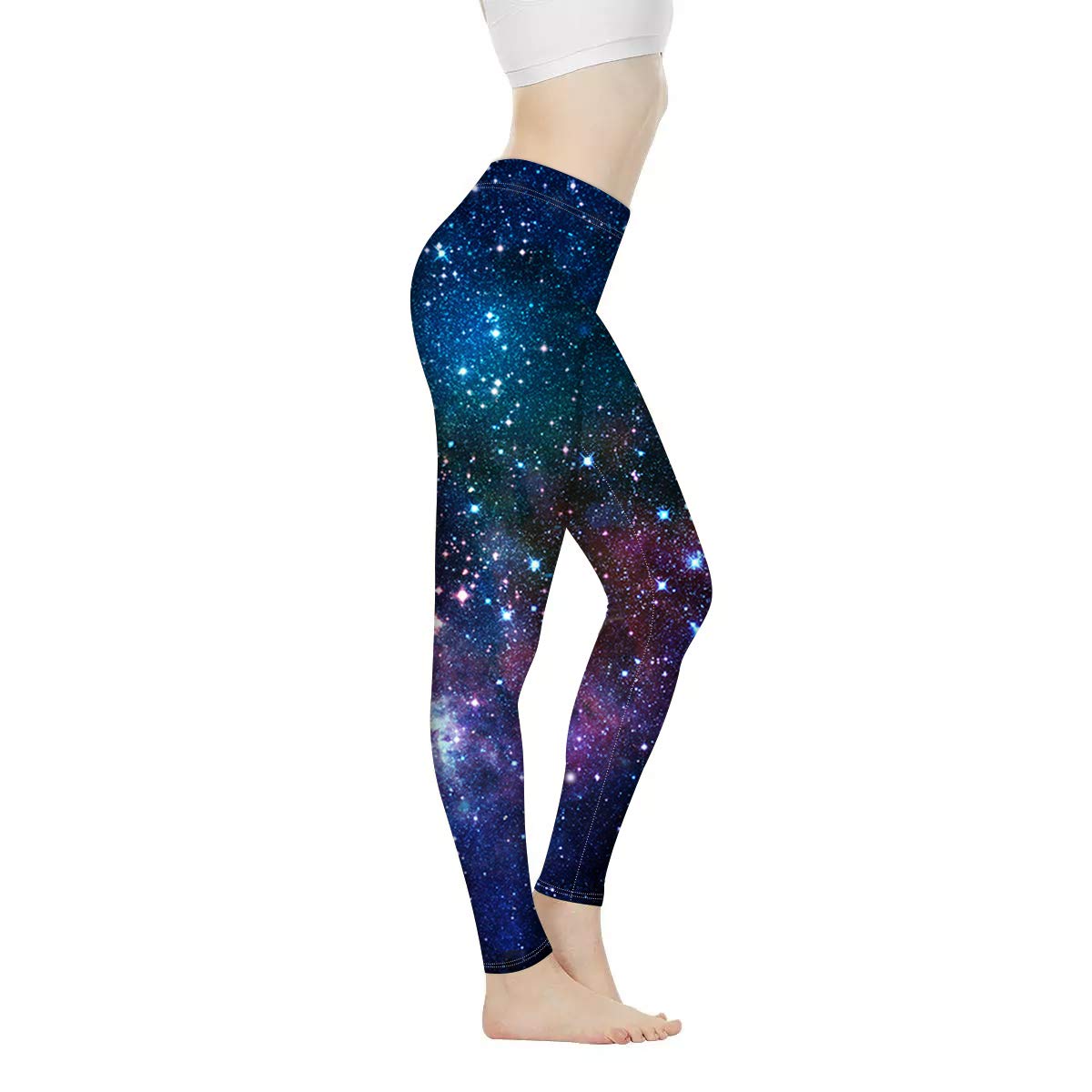 Women's High Waist Fish Scale Mermaid Yoga Pants - Tummy Control Workout Leggings with Stretchy Paisley Design | Perfect for Yoga, Gym & Casual Wear