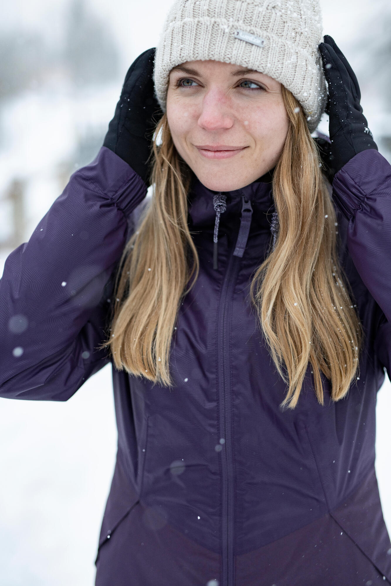 Quechua Women's SH100 Waterproof Winter Jacket - Lightweight Insulated Coat for Hiking, Skiing & Cold Weather Outdoor Activities