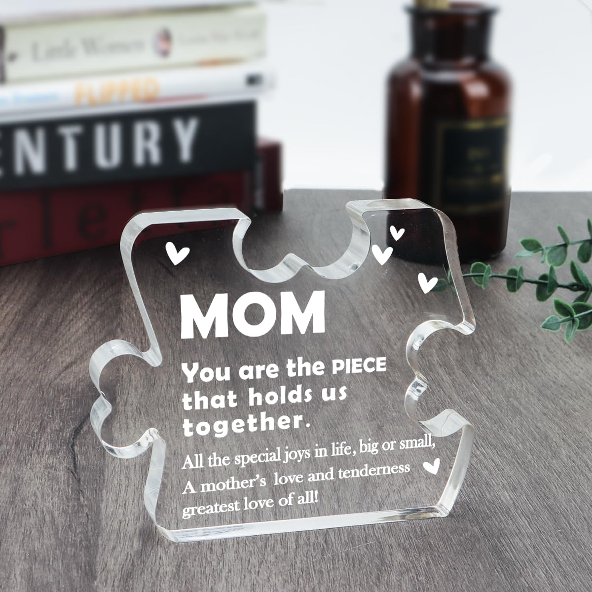 Personalized Acrylic Plaque for Mom - Birthday & Mother's Day Gift Ideas | Home & Office Desk Decor | Perfect for Mother's Day, Birthday Celebrations & Home Decor