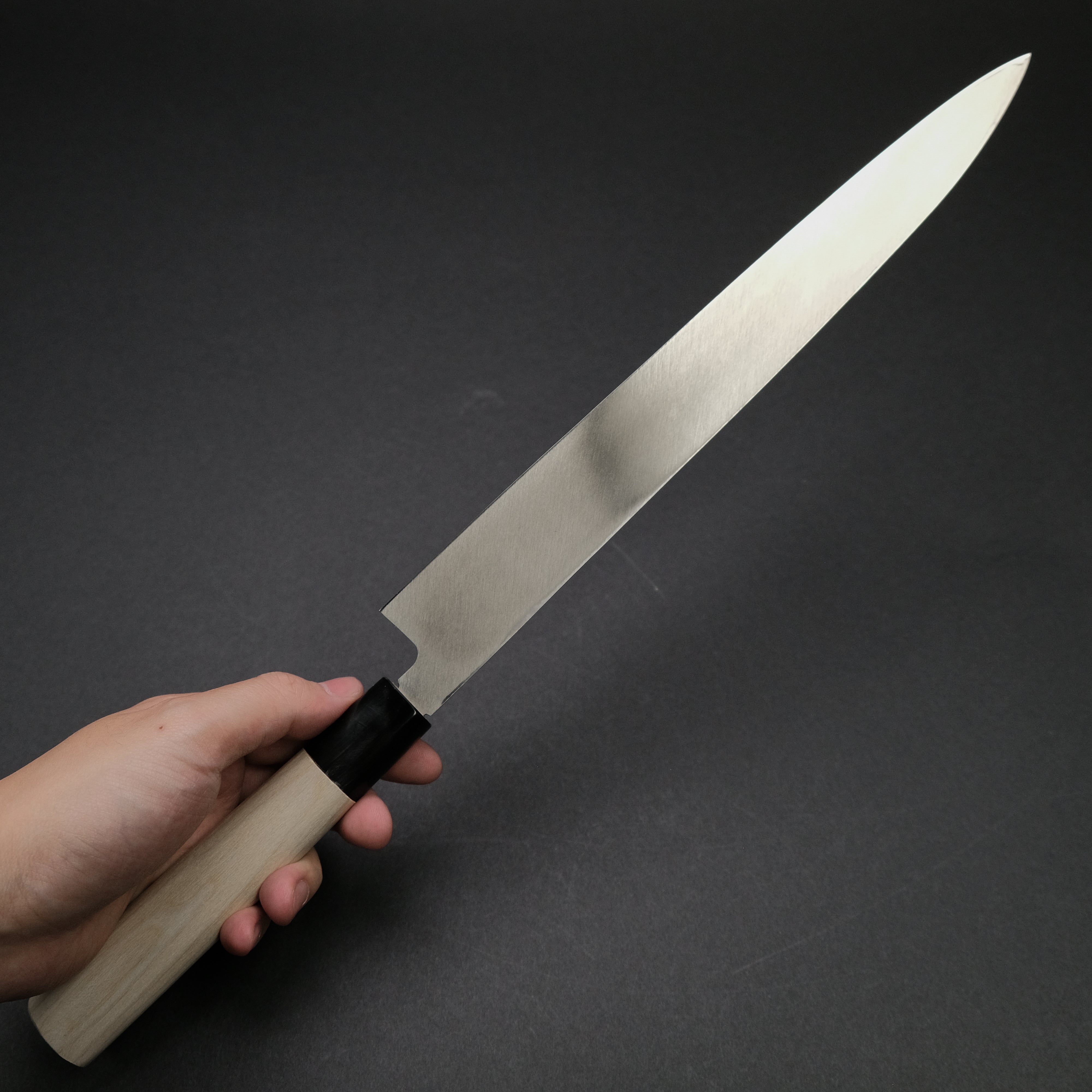 Premium Mumei 300mm Stainless Steel Yanagiba Sushi Knife with Ho Wood Handle - Perfect for Sushi Chefs & Japanese Cuisine Lovers