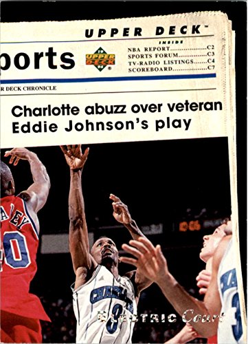 1993-94 Upper Deck SE Electric Court #201 Eddie Johnson Basketball Card - Collectible Vintage NBA Trading Card for Fans & Memorabilia Enthusiasts - Perfect for Display, Gifts, and Sports Collections