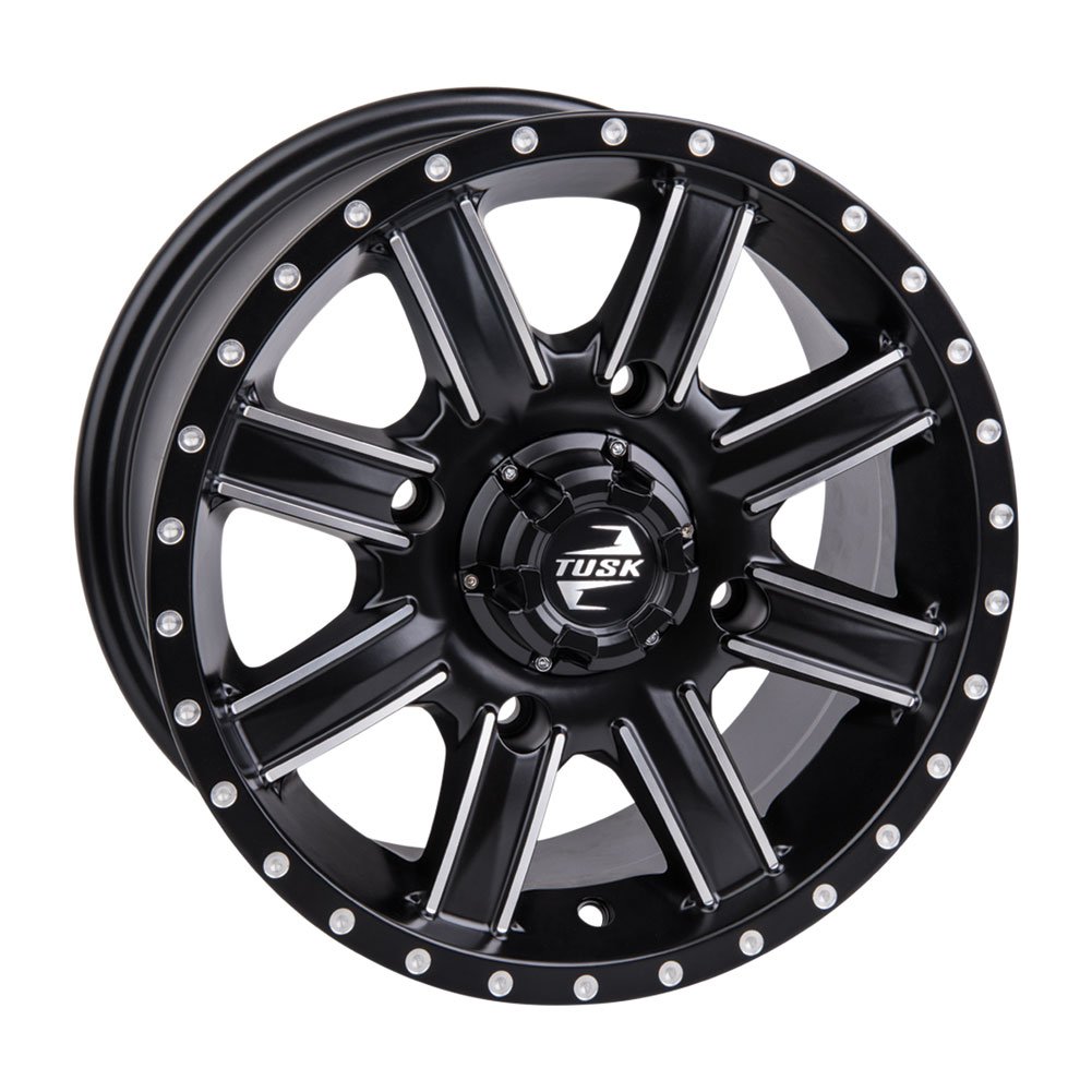 4/110 Tusk Cascade Wheel 12x7 5+2 Black for Tracker 500S 2020-2022 - Off-Road Adventure