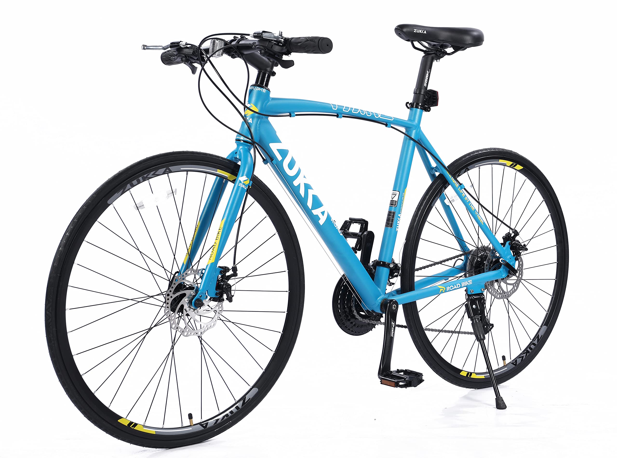 **MEGHNA 700C Road Bike - 27 Speed, Dual Disc Brake, Straight Handlebar Hybrid Commuter Bike for Women, Men & Teens - Perfect for City Riding, Fitness & Daily Commutes**