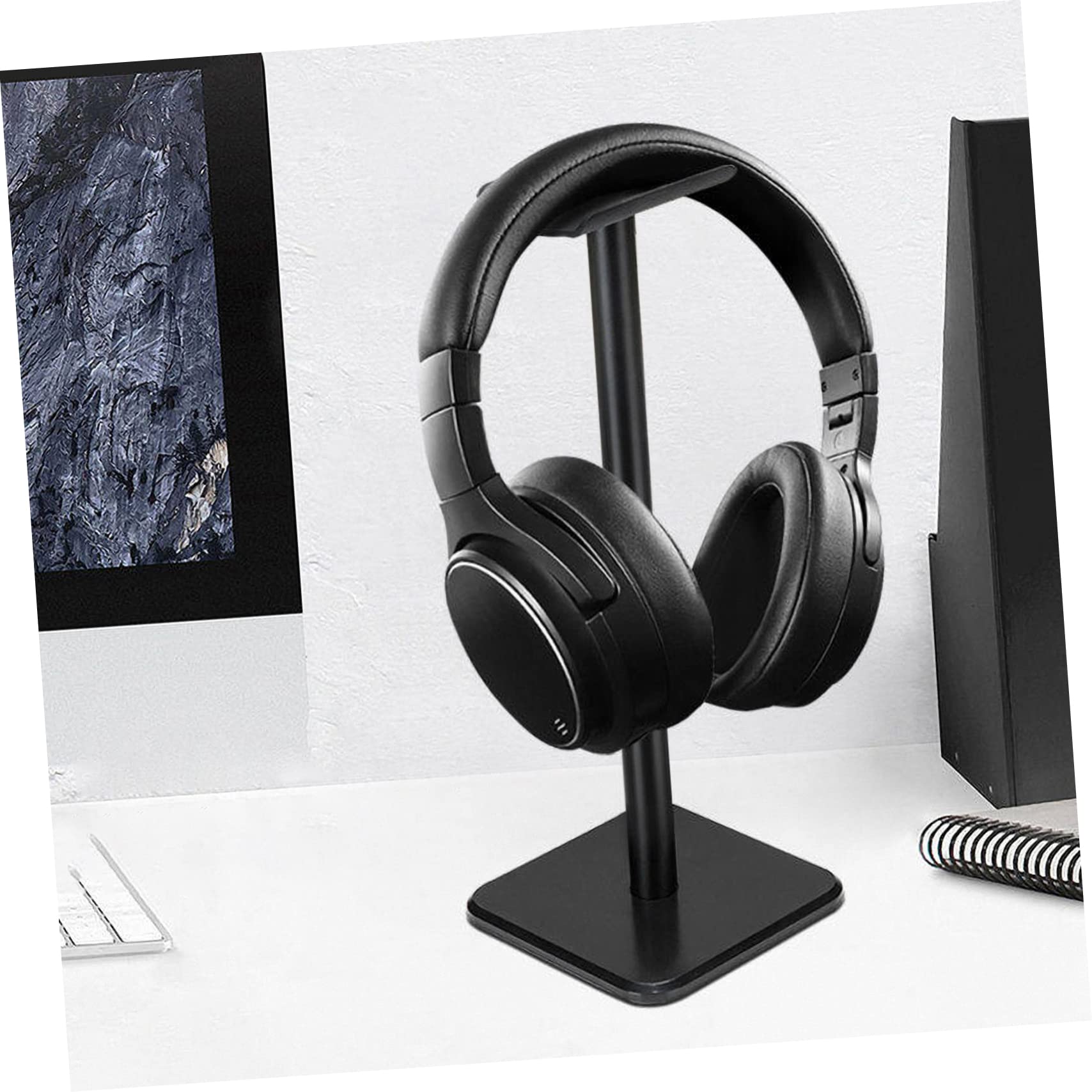 Gadpiparty 2-Pack Ergonomic Headphone Stand - Compact Gaming Headset Holder with Sturdy ABS Base for Desk, PC & Console Setup | Perfect for Gamers, Streamers & Home Office Organization