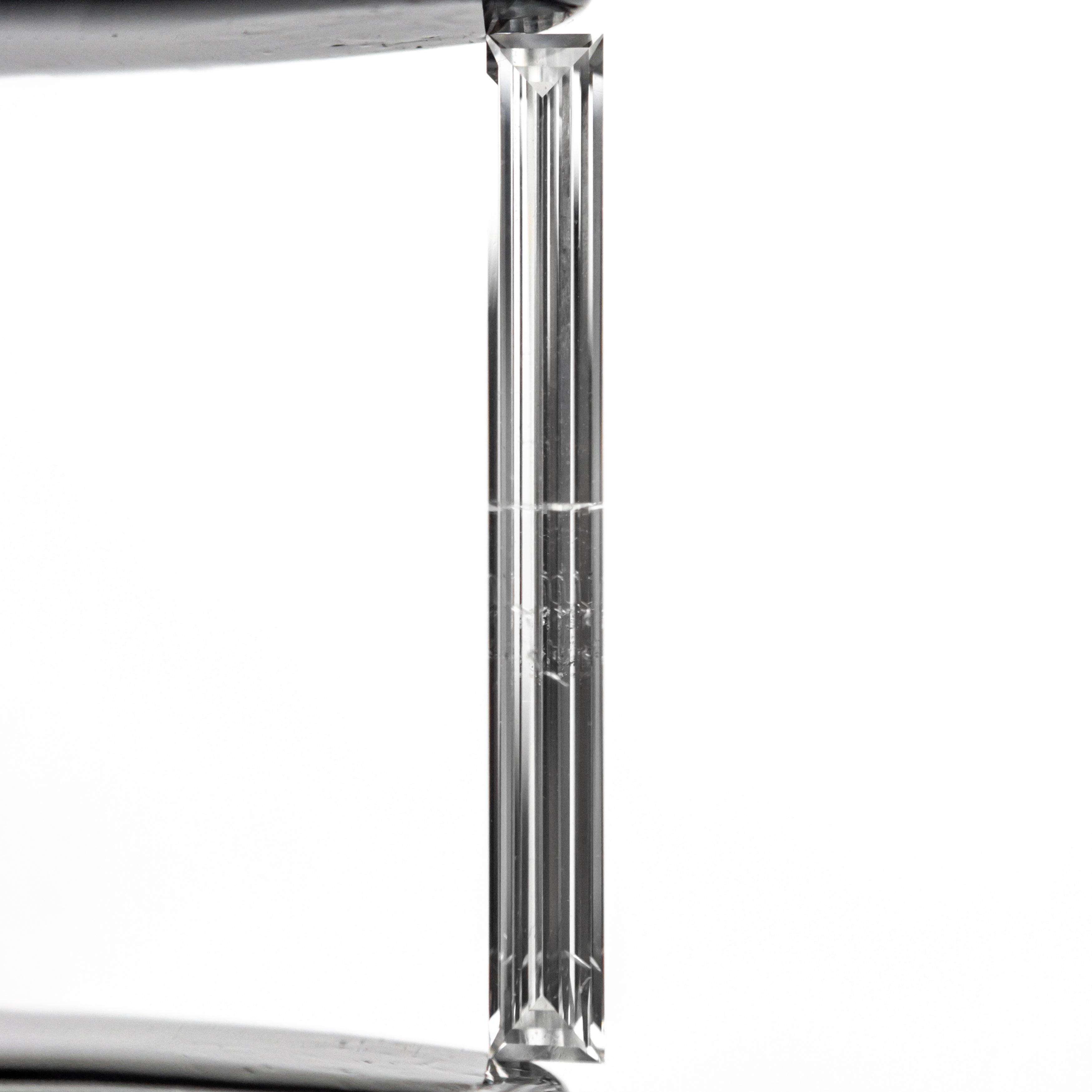 0.52ct Baguette Step Cut Diamond - 19.44x2.17x1.09mm SI2 Clarity E Color - Fine Jewelry for Engagement Rings & Wedding Bands