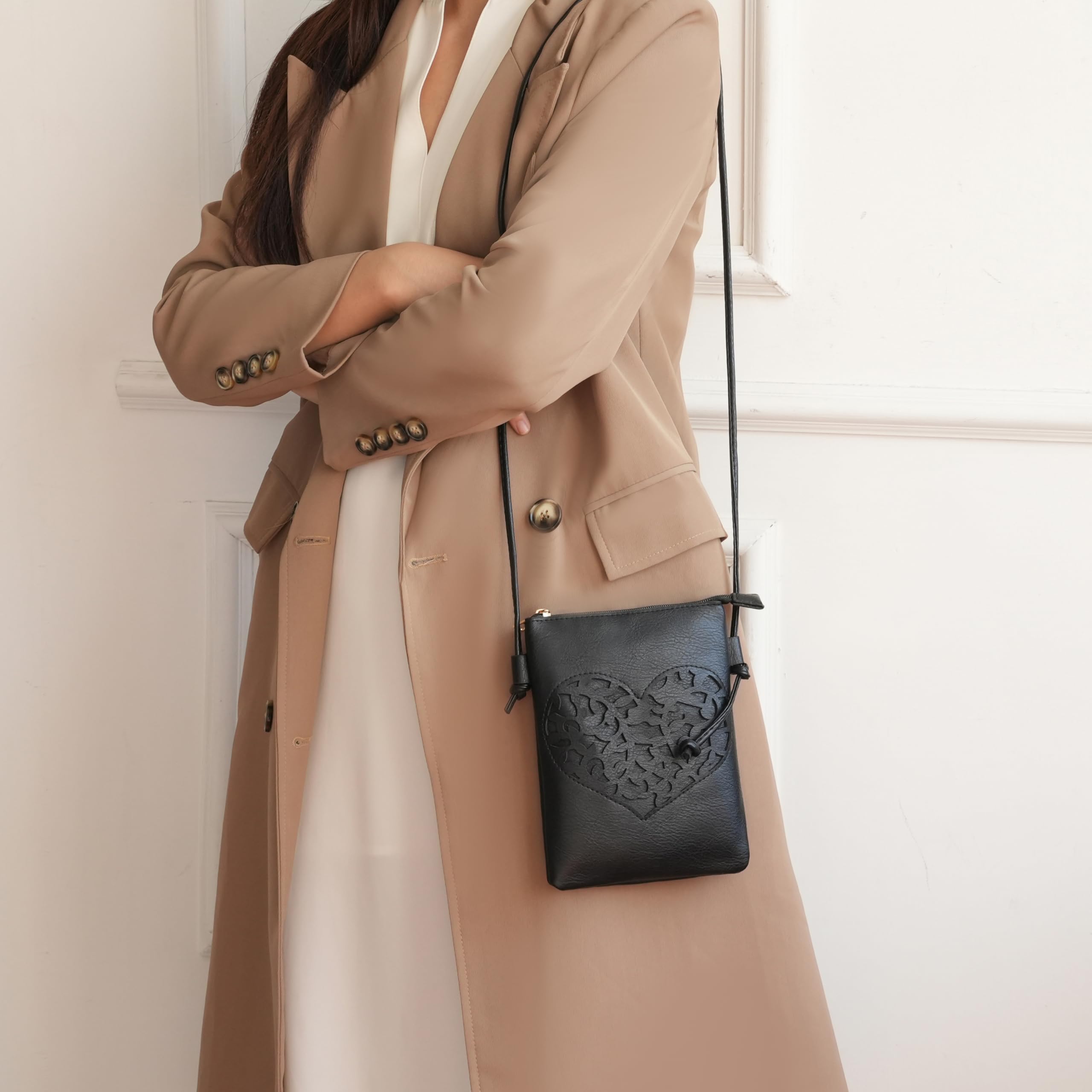 MKF Women's PU Leather Crossbody Bag - Stylish Shoulder Purse for Daily Use