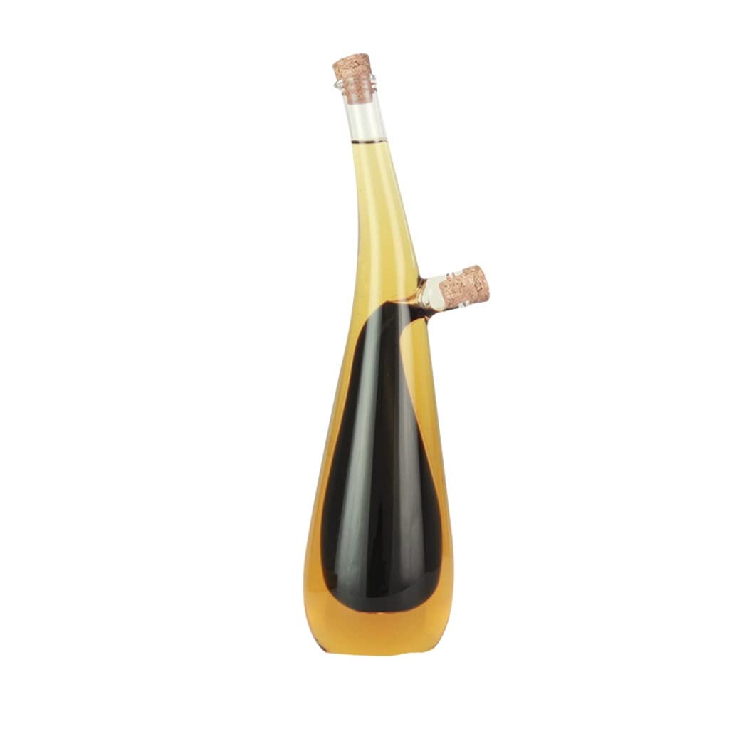 Premium Glass Olive Oil Dispenser Bottle - 280x74mm Transparent Kitchen Oil Pourer for Vinegar & Sauce - Perfect for Cooking, Salad Dressing & Gourmet Dining