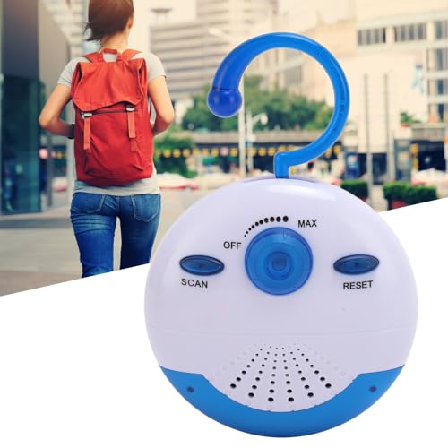 Waterproof Shower Radio with FM, Portable Bluetooth Speaker with Top Handle - 360° HD Surround Sound, 12-Hour Playtime for Bathroom, Outdoor, Camping & Travel Use