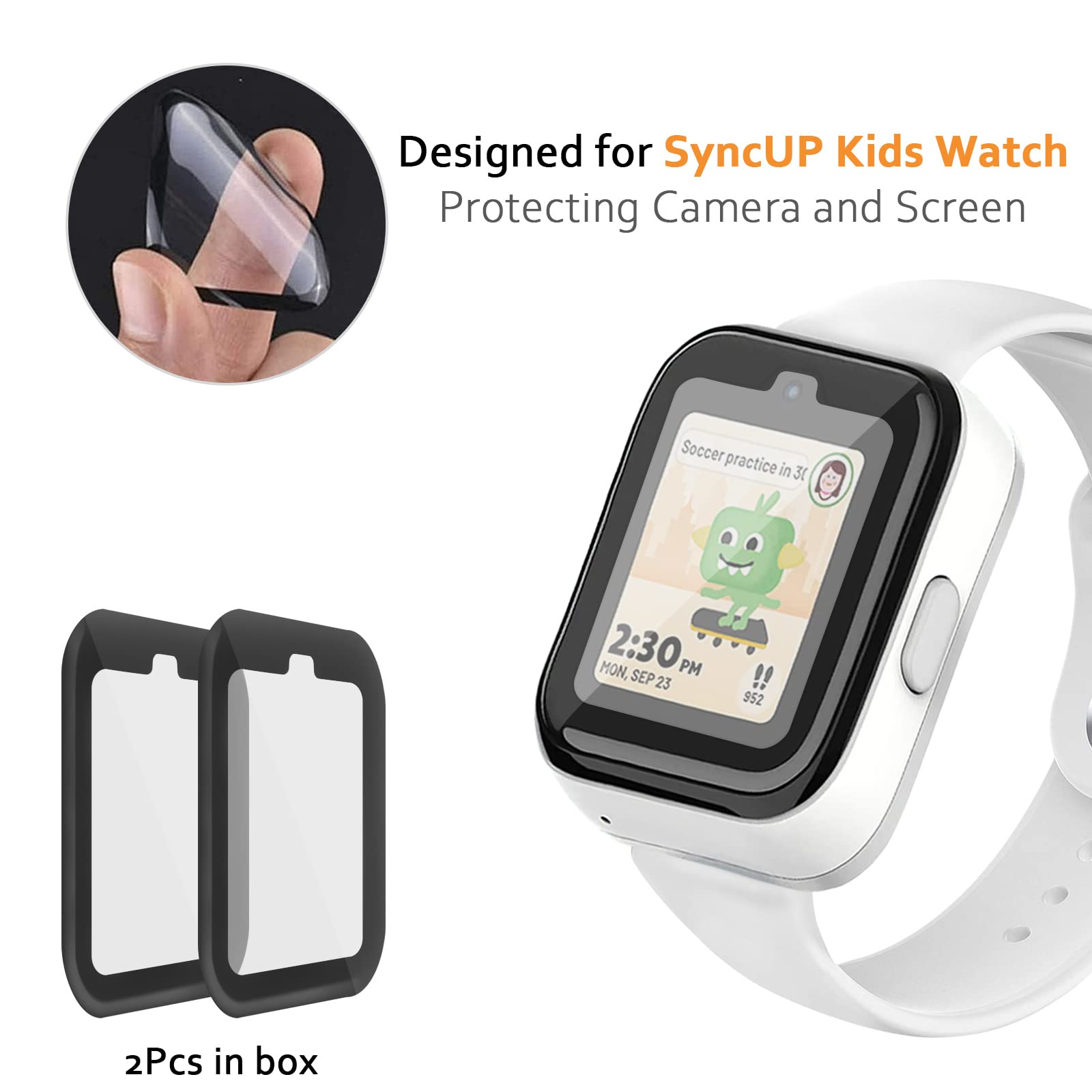 NewJourney SyncUP Kids Watch Screen Protector - 2 Pack Hard PET Clear Protective Film | Durable Scratch-Resistant Cover for T-Mobile SyncUP Kids Smartwatch | Perfect for School, Playtime & Outdoor Activities