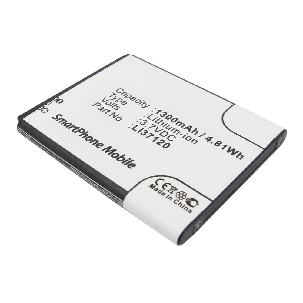Synergy Digital Li-ion Battery 1300mAh for Hisense Li37120 - Perfect for Travel & Backup Power