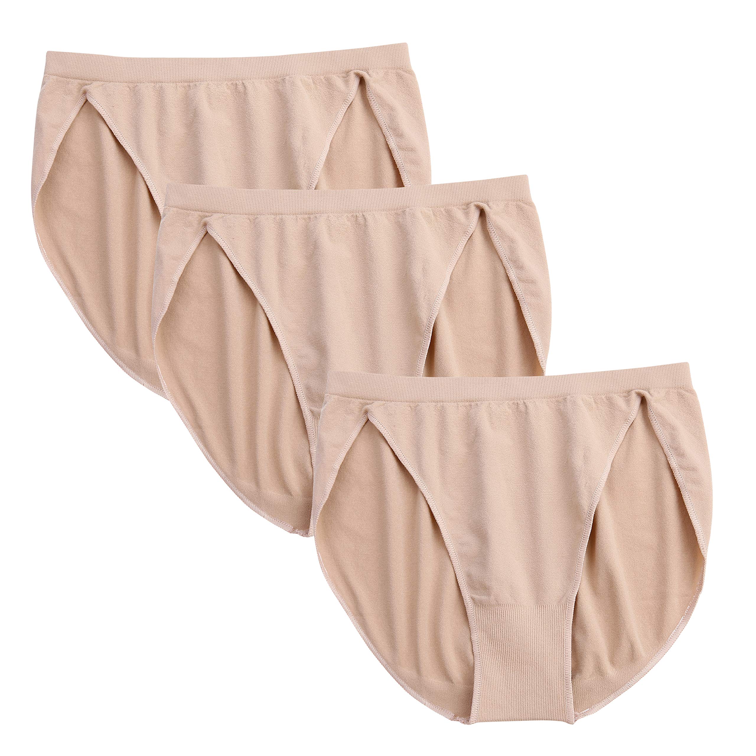 Dance Ballet Briefs for Women and Girls - Seamless Gymnastics Underpants, Beige Ballet Underwear, Dance Shorts (5-10) - Perfect for Ballet Class, Recitals & Dance Performances