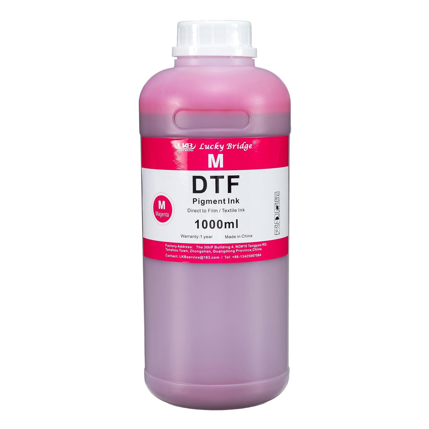 Premium DTF Ink 6x1000ml - High-Quality Pigment Ink for PET Film Heat Transfer Printing | Compatible with Epson DTF Printers (DX5, DX7, 5113, XP600, I3200) | Ideal for T-Shirt, Hoodie & Fabric Printing | 6000ml Bulk Refill Ink