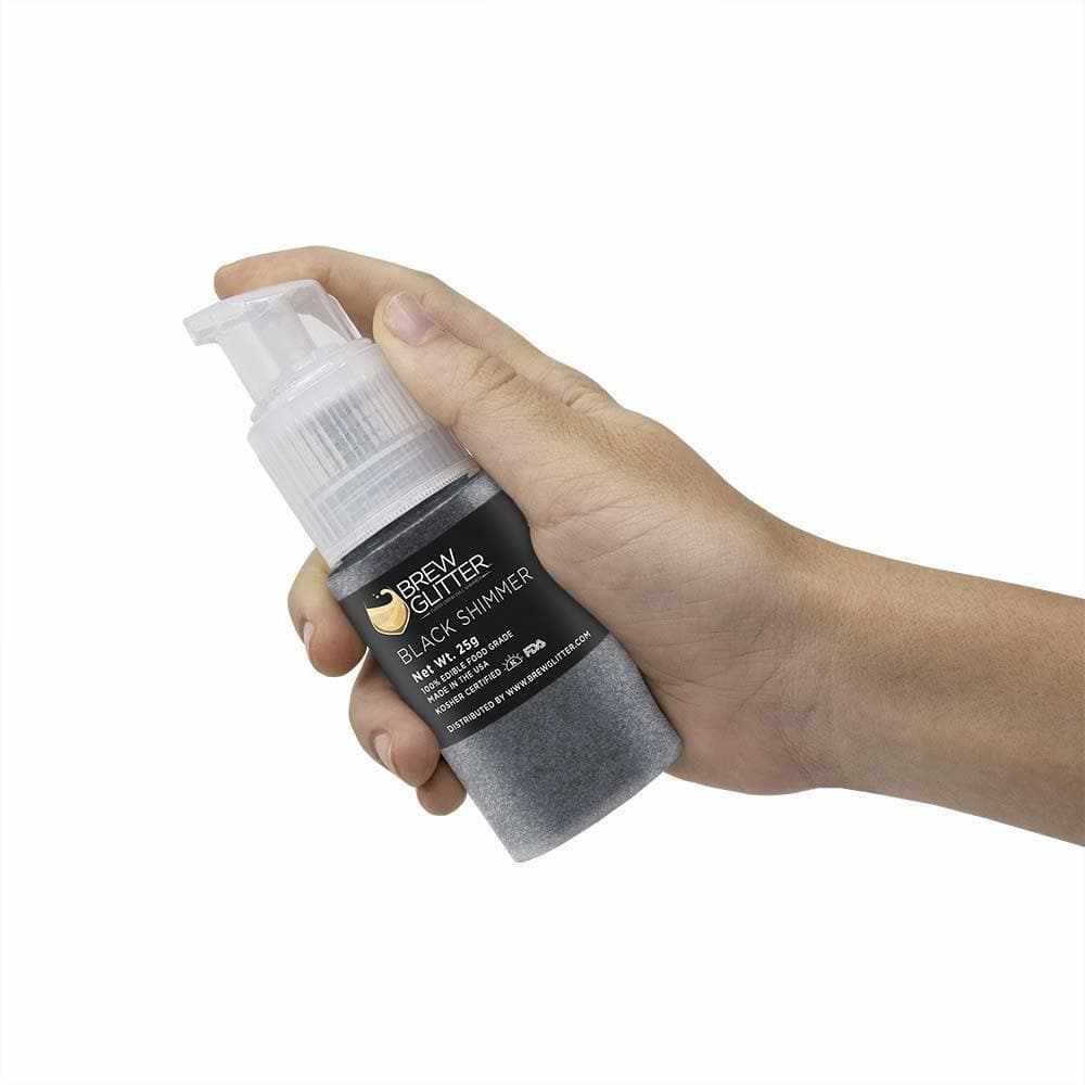 Wholesale Black Shimmer Brew Glitter® Spray Pump - Premium Cosmetic Glitter Spray for Body, Hair & Nails - Perfect for Parties, Festivals & DIY Crafts