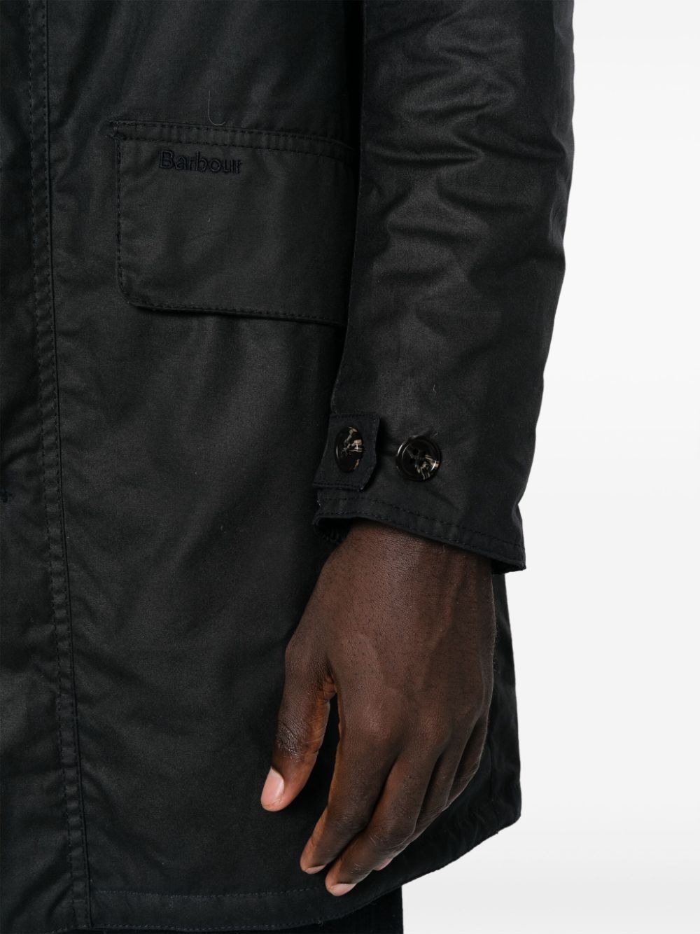Barbour Waxed Cotton Jacket for Men & Women - Classic Blue Waterproof Outdoor Coat | Perfect for Hiking, Camping & Everyday Wear