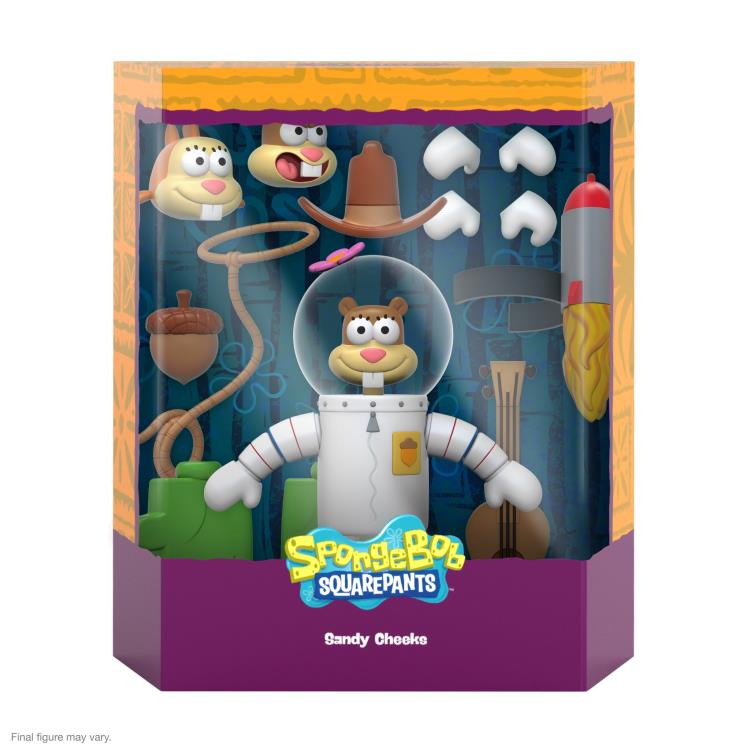 SpongeBob SquarePants ULTIMATES! Sandy Cheeks Action Figure - Collectible Cartoon Character Toy for Kids & Fans - Perfect for Display, Play, and Gifting