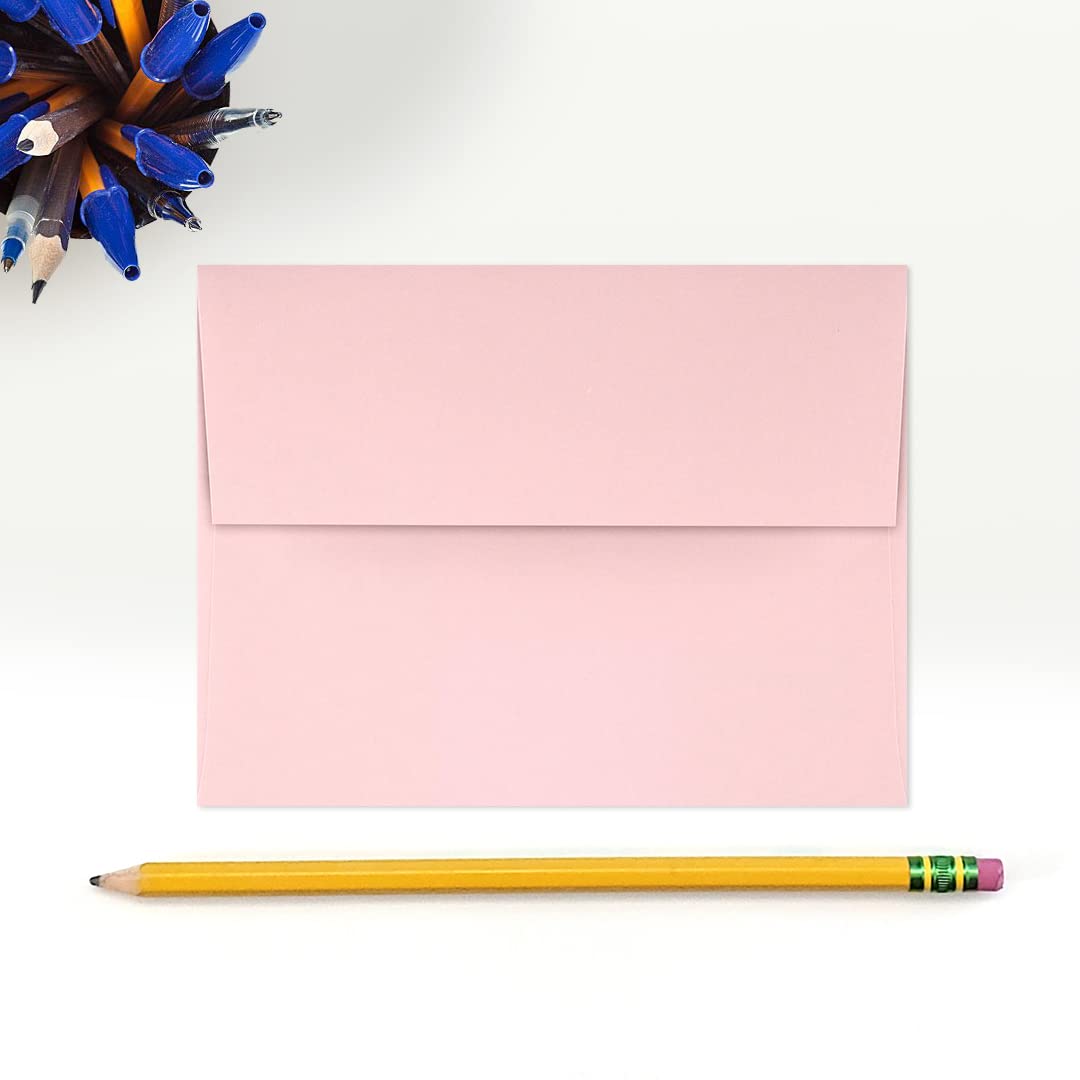 A2 Invitation Envelopes with Peel & Press Seal - 4 3/8 x 5 3/4 Inches - Candy Pink (Pack of 1000) - Perfect for Wedding Invitations, Greeting Cards, Party Favors and Business Correspondence