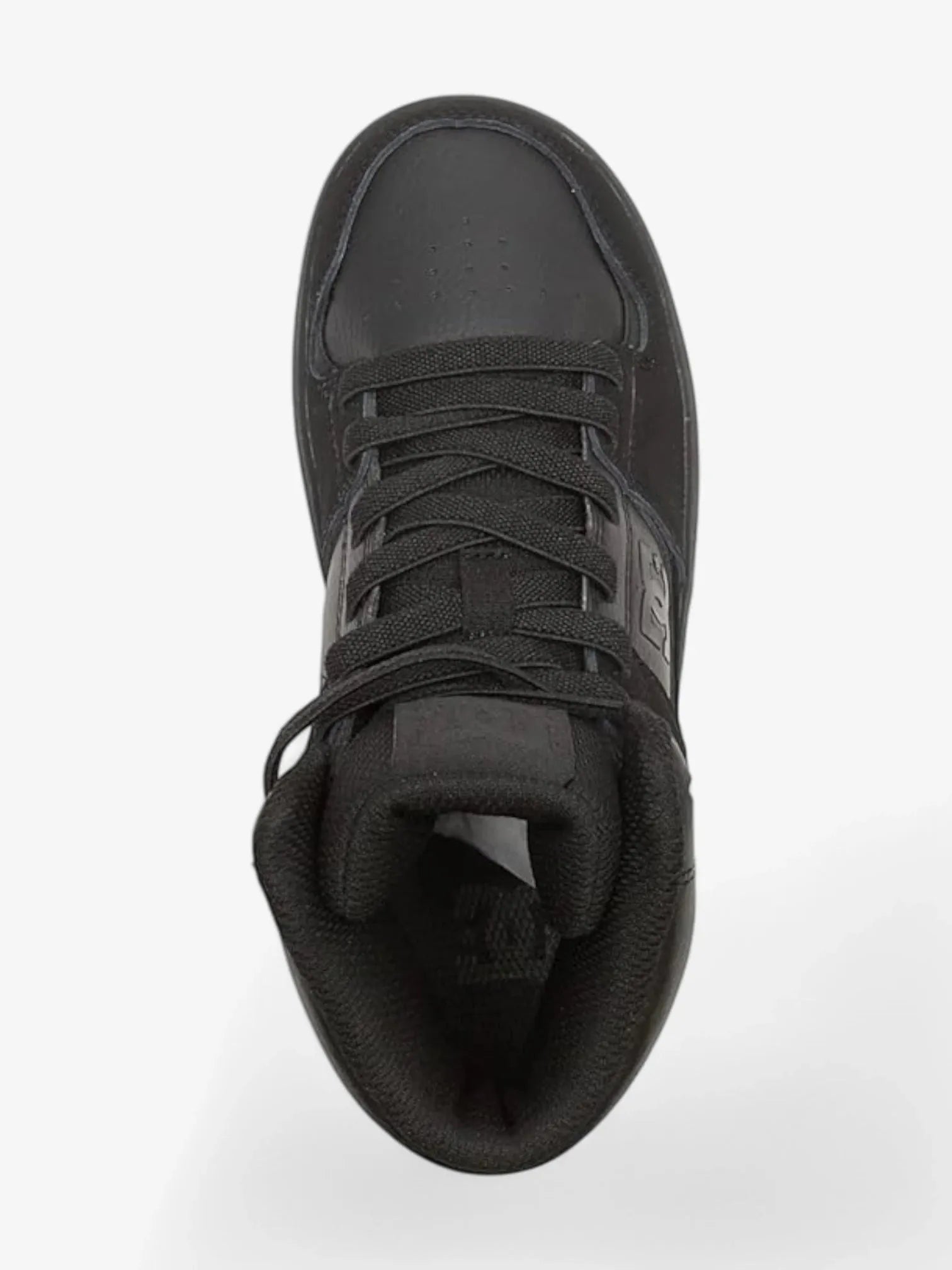 DC Kids Cure Hi Top Elastic Skate Shoes - Black | Comfortable & Durable Sneakers for Boys & Girls | Perfect for Skateboarding, School & Casual Wear