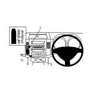 ClicOn No Holes Angled Dash Mount for Mitsubishi Outlander 2007-2012 & Peugeot 4007 2008-2013 - Secure Phone Holder for Hands-Free Navigation & Safe Driving