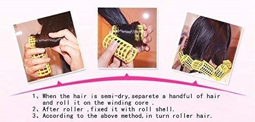 SIYAA Large Hair Rollers Set - 8PCS 25mm/1