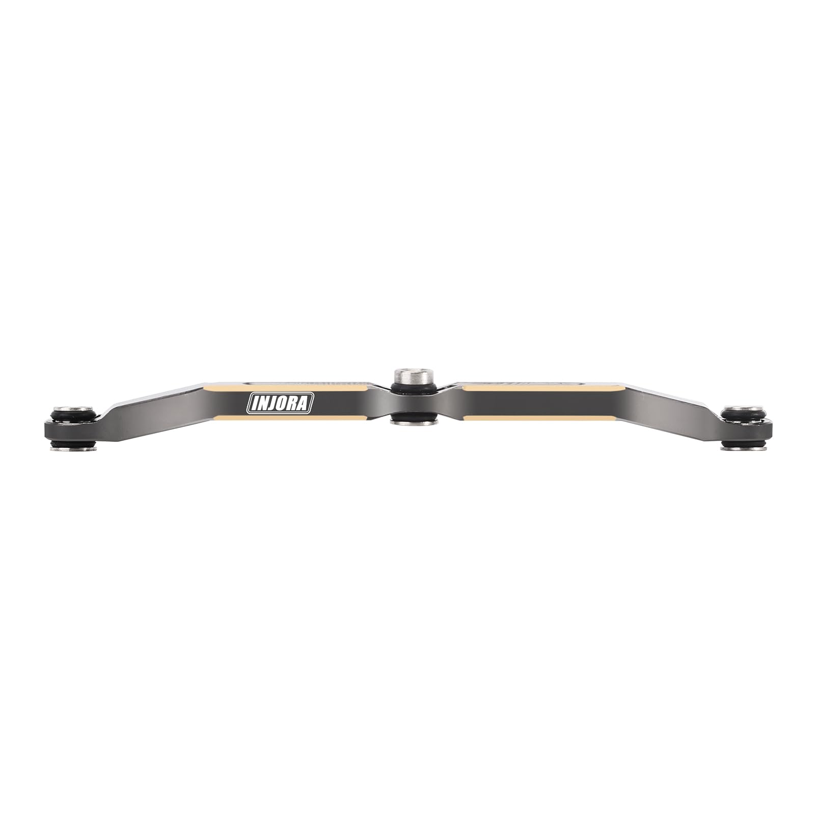 INJORA Grey Brass Steering Link for TRX4M Upgrade Parts - 1/18 Scale RC Crawler Car Accessories - Full Clearance Design (12g) - Perfect for Off-Road Crawling & Trail Performance Upgrades