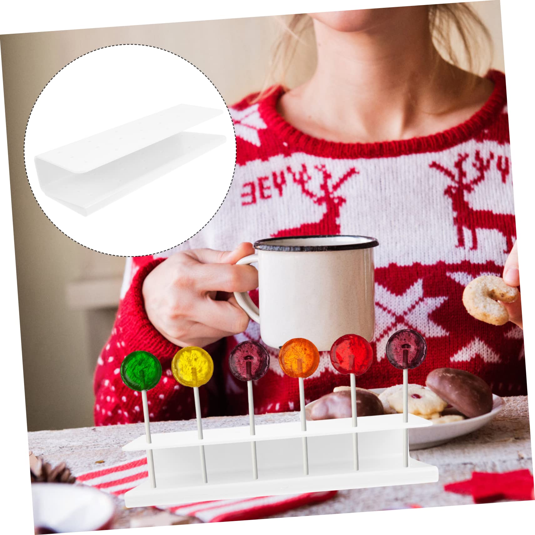 TOPBATHY Simple Dessert Stand Holder for Lollipops - Perfect for Birthday Party Decorations, Candy Buffets, and Sweet Table Displays