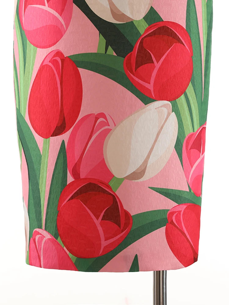 Women's High Waist A-Line Skirt - Patchwork Design with Zipper, Loose Knee-Length Flowy Skirt in Trendy Colors | Perfect for Casual Outings, Office Wear & Spring Fashion