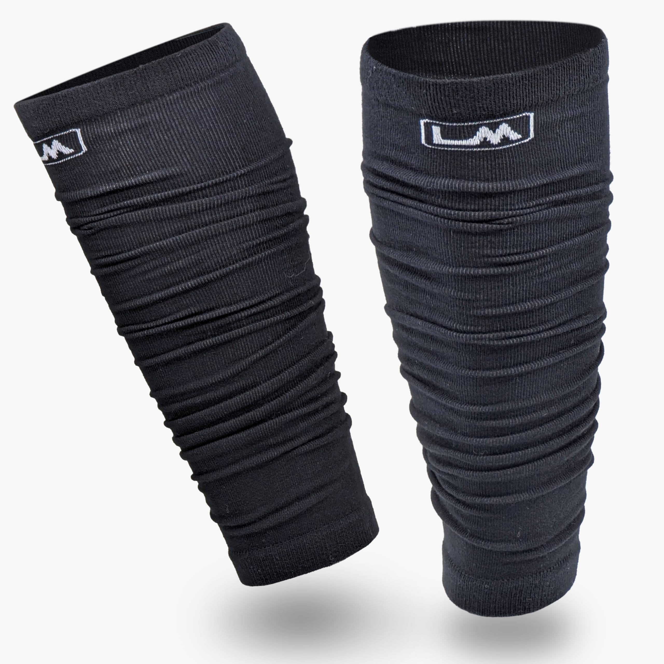 Compression Football Leg Sleeves for Men Women & Youth - Breathable Calf Support Sleeves Pair for Football Soccer Running & Training - Ideal for Sports Performance & Injury Prevention